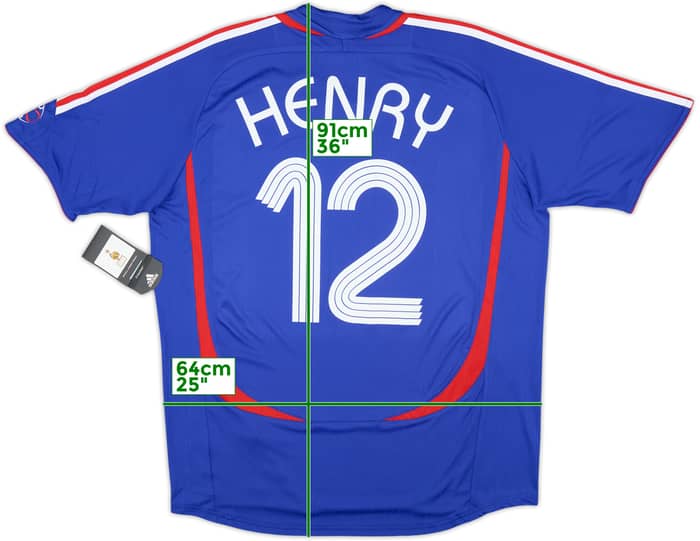 2006-07 France Home Shirt Henry #12 (L)