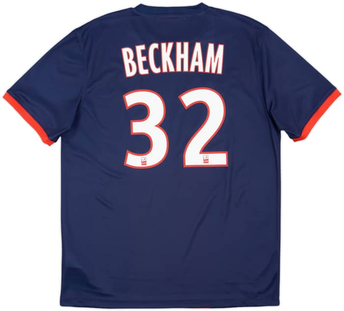 2013-14 Paris Saint-Germain Home Shirt Beckham #32 - 9/10 - (L)