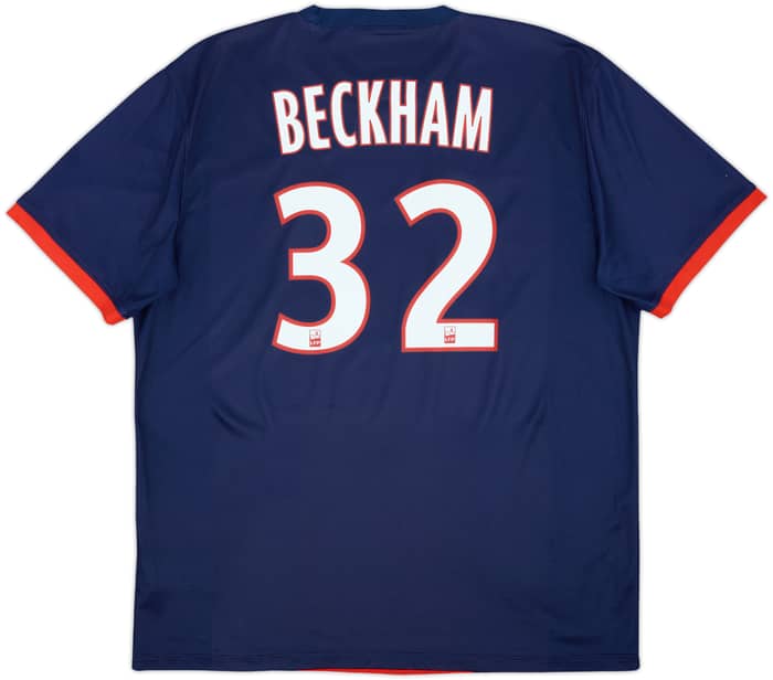 2013-14 Paris Saint-Germain Home Shirt Beckham #32 - 8/10 - (XL)