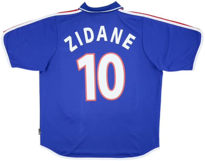 2000-02 France Home Shirt Zidane #10 - 8/10 - (XL)