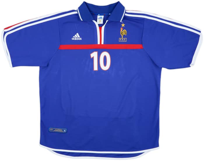 2000-02 France Home Shirt Zidane #10 - 8/10 - (XL)