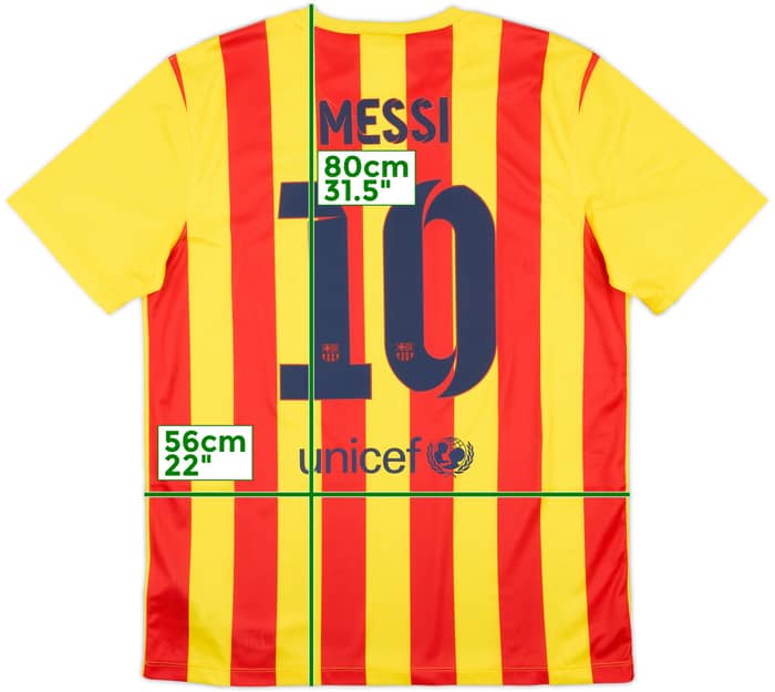 2013-15 Barcelona Basic Away Shirt Messi #10 (L)