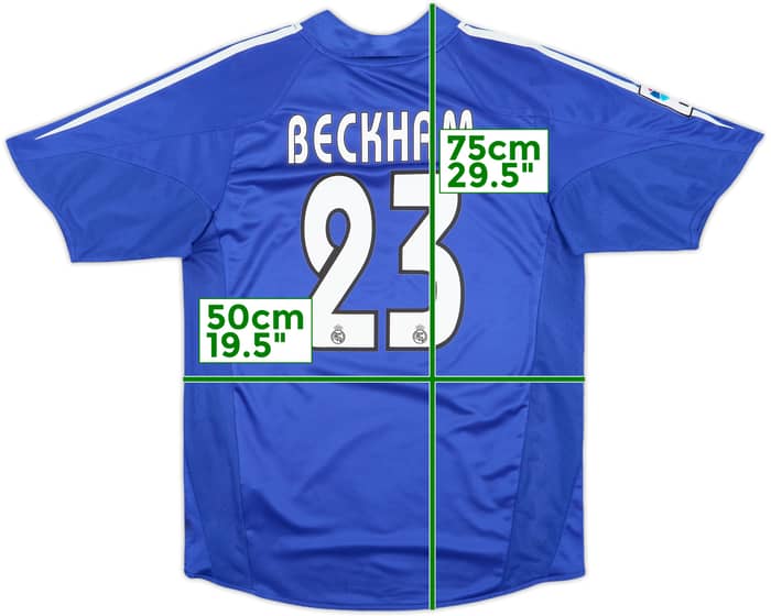 2004-05 Real Madrid Third Shirt Beckham #23 - 9/10 - (S)