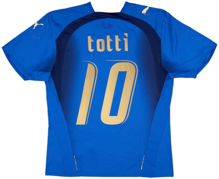 2006 Italy Home Shirt Totti #10 - 7/10 - (M)