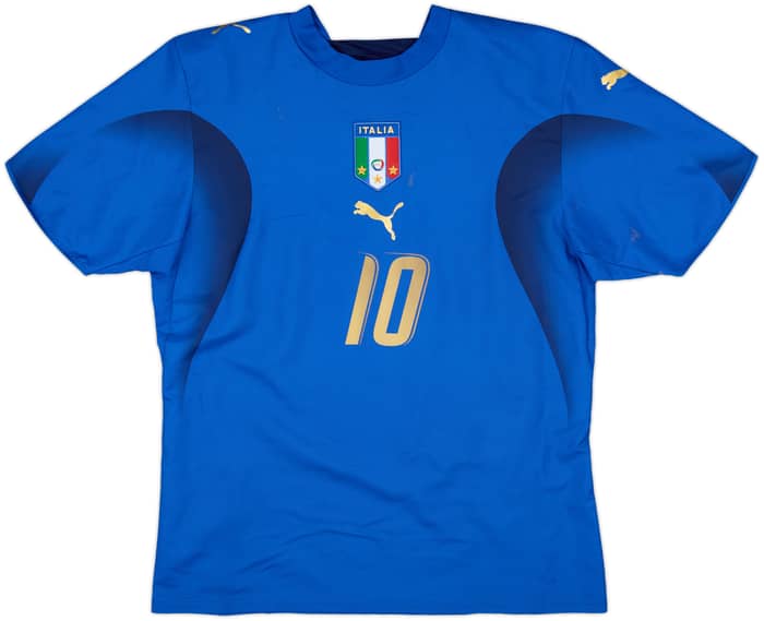 2006 Italy Home Shirt Totti #10 - 7/10 - (M)