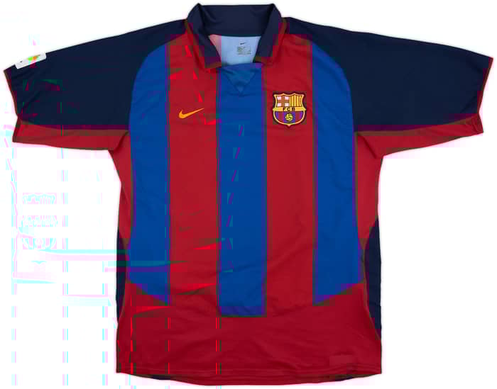 2003-04 Barcelona Home Shirt Ronaldinho #10 - 8/10 - (L)