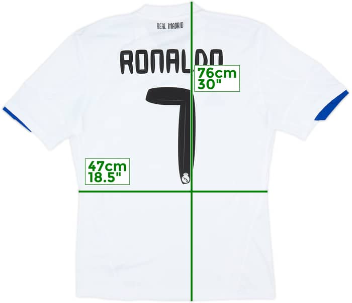 2010-11 Real Madrid Home Shirt Ronaldo #7 - 8/10 - (M)