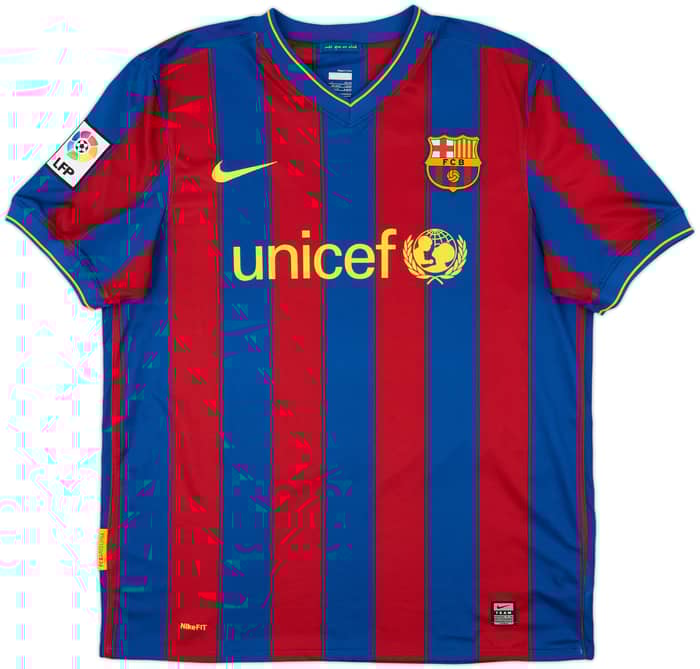 2009-10 Barcelona Home Shirt Ibrahimovic #9 - 7/10 - (L)