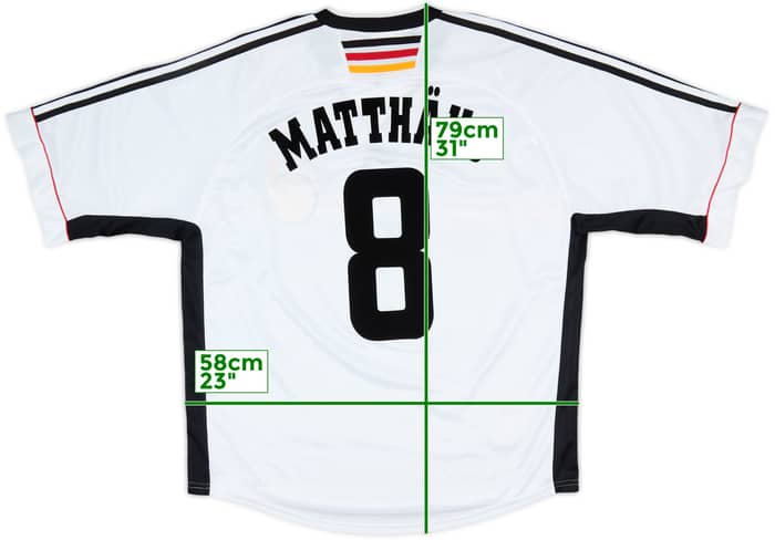 1998-00 Germany Home Shirt Matthaus #8 - 8/10 - (XXL)
