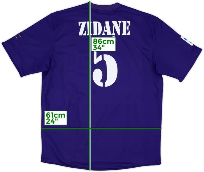 2001 Real Madrid Third Shirt Zidane #5 - 8/10 - (XL)