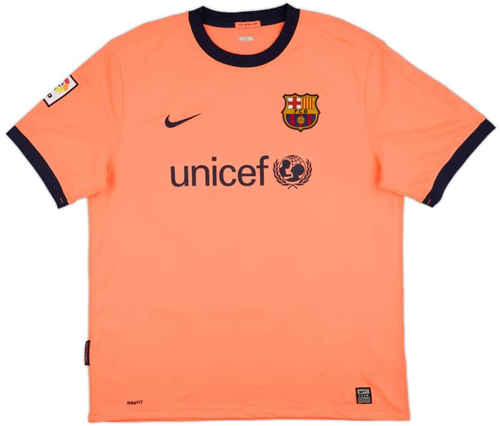 2009-10 Barcelona Away Shirt Messi #10 - 10/10 - (XL)