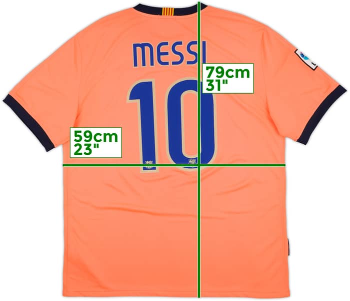 2009-10 Barcelona Away Shirt Messi #10 - 10/10 - (XL)