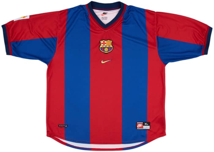 1998-00 Barcelona Home Shirt Rivaldo #11 - 9/10 - (XL)