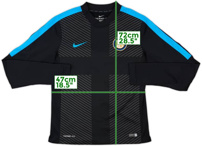 2014-15 Inter Milan Nike Sweat Top - 8/10 - (M)