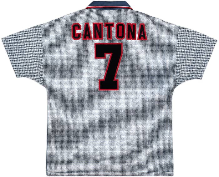 1995-96 Manchester United Away Shirt Cantona #7 - 8/10 - (L)