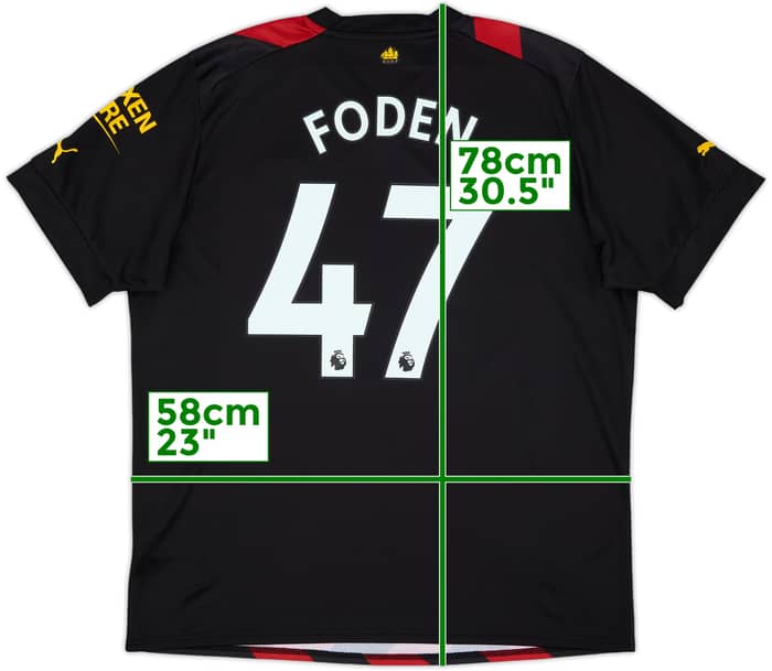 2022-23 Manchester City Away Shirt Foden #47 - 10/10 - (XL)