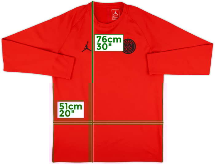 2019-20 Paris Saint-Germain Jordan Sweat Top - 8/10 - (M)