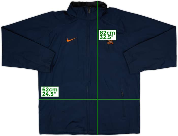 2008-10 Netherlands Nike Hooded Rain Jacket - 8/10 - (L)