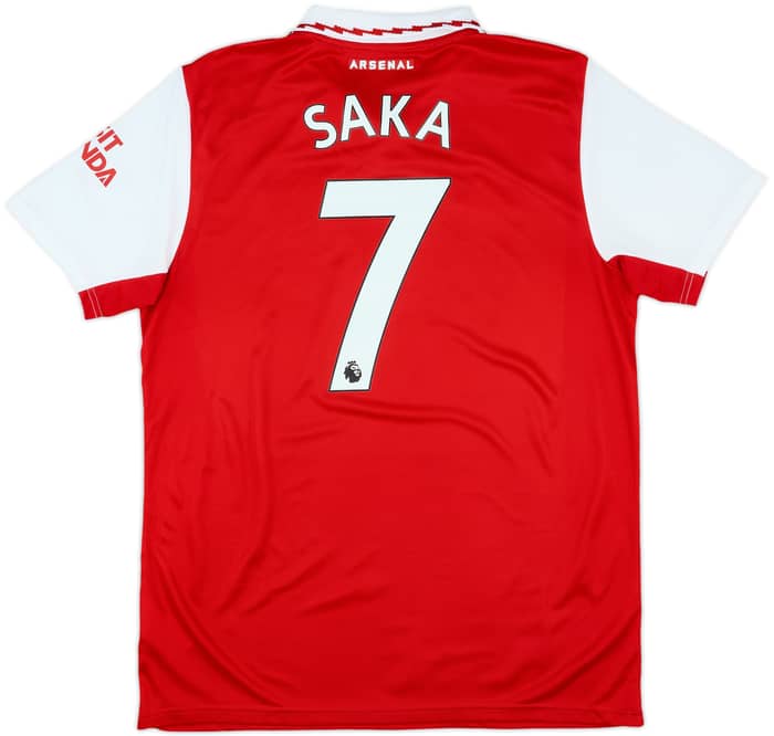 2022-23 Arsenal Home Shirt Saka #7 - 8/10 - (L)