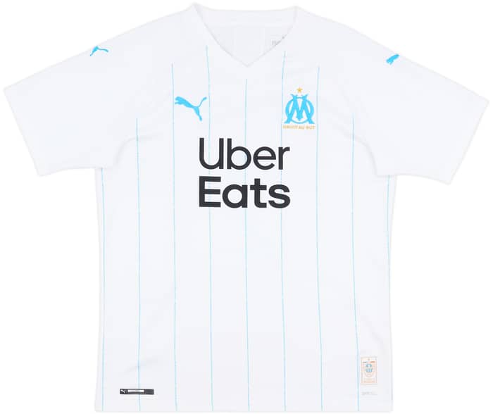 2019-20 Olympique Marseille Home Shirt Sakai #2 - 9/10 - (M)