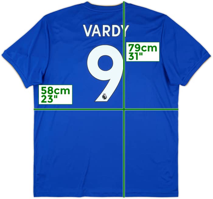 2018-19 Leicester Home Shirt Vardy #9 - 10/10 - (XL)