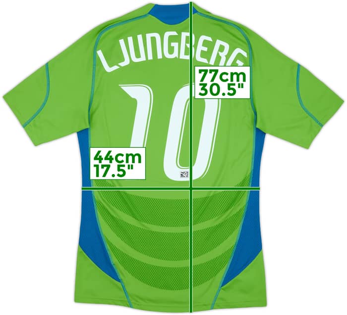 Camiseta de local de los Seattle Sounders 2009-10 Ljungberg #10 - 8/10 - (S)