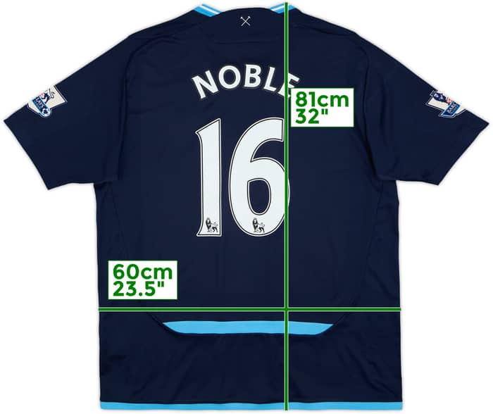 2009-10 West Ham Away Shirt Noble #16 - 7/10 - (XL)