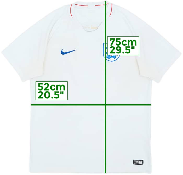 2018-19 England Home Shirt - 4/10 - (L)