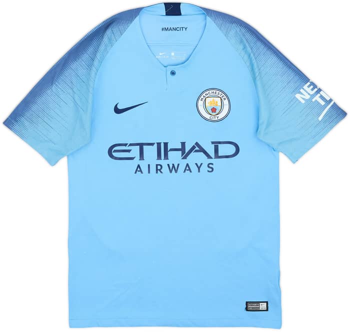 2018-19 Manchester City Home Shirt De Bruyne #17 - 8/10 - (S)