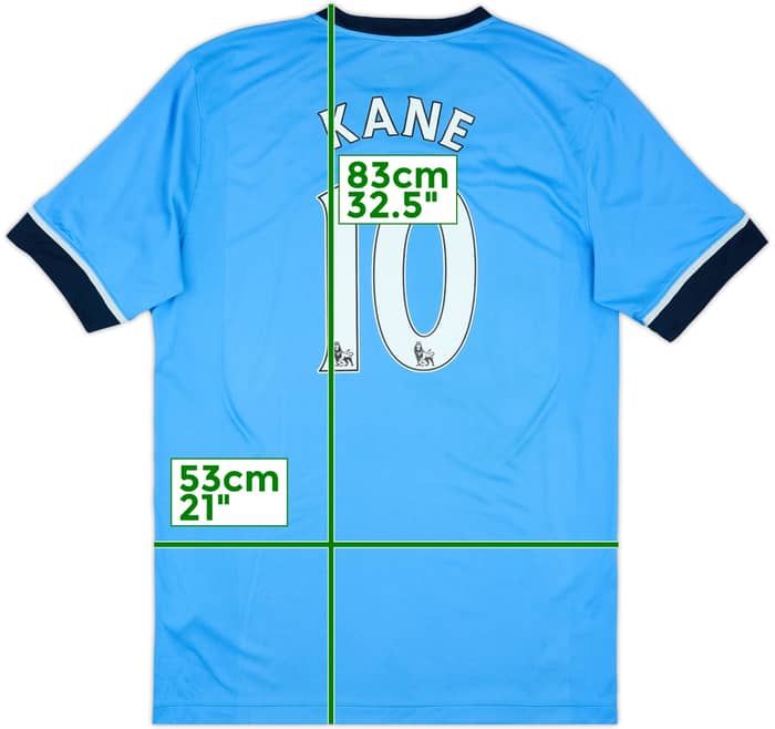 2015-16 Tottenham Away Shirt Kane #10 - 7/10 - (XL)