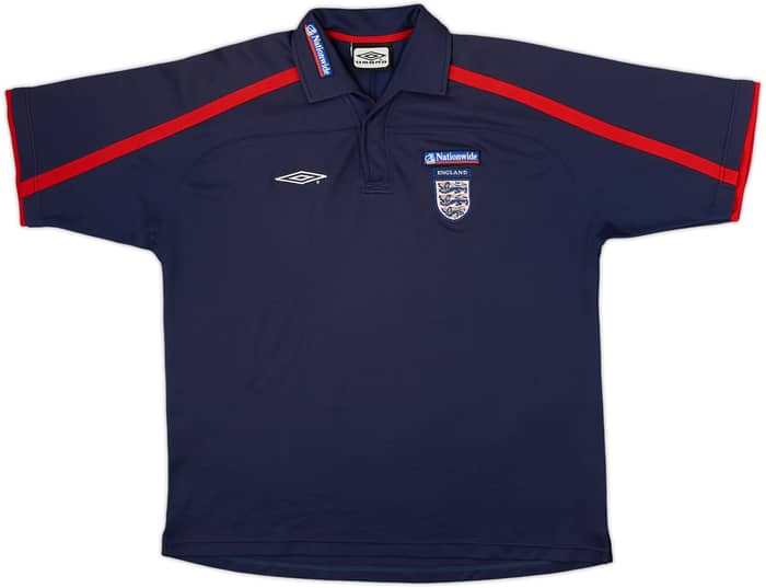 2002-03 England Umbro Polo Shirt - 8/10 - (XL)