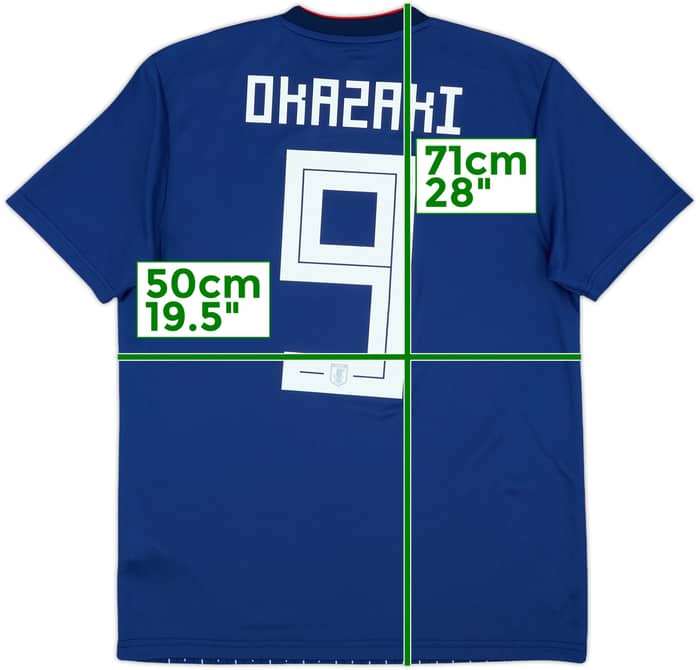 2018-19 Japan Home Shirt Okazaki #9 - 9/10 - (L)