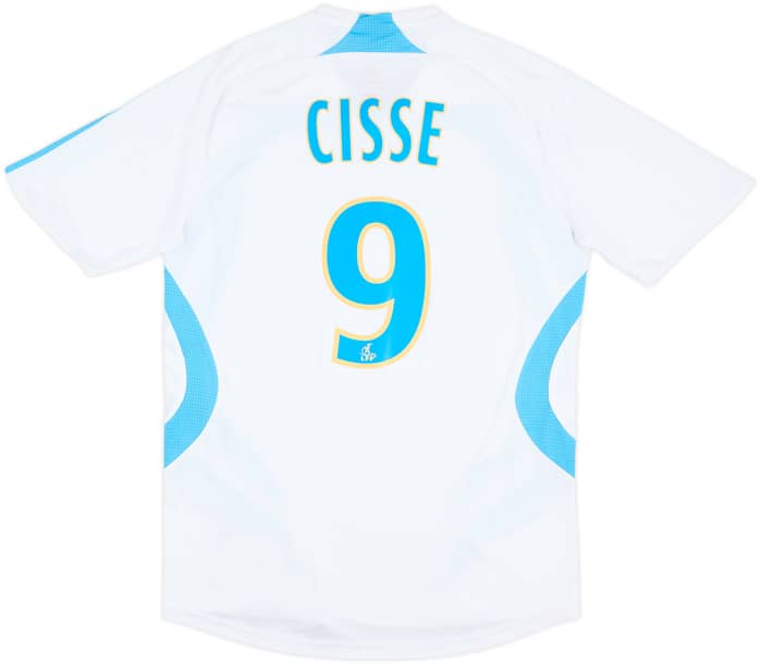 2007-08 Olympique Marseille Home Shirt Cisse #9 - 6/10 - (S)