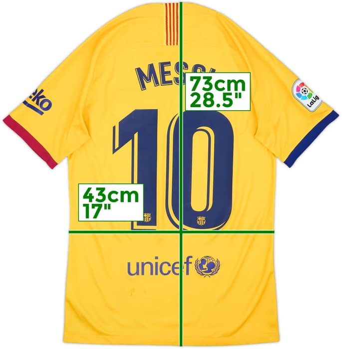 2019-20 Barcelona Away Shirt Messi #10 - 8/10 - (S)