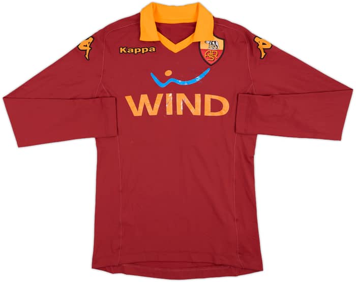 2012-13 Roma Home L/S Shirt Bojan #14 - 4/10 - (S)