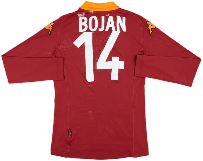 2012-13 Roma Home L/S Shirt Bojan #14 - 4/10 - (S)