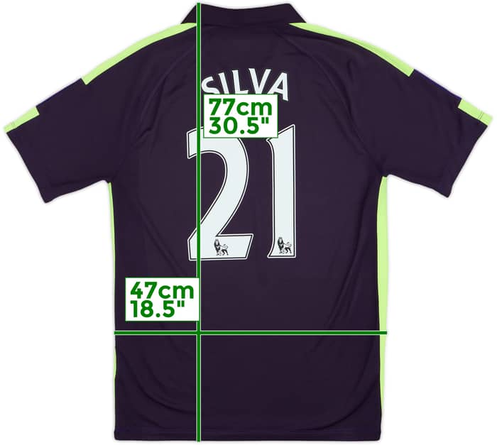 2014-15 Manchester City Third Shirt Silva #21 - 6/10 - (M)