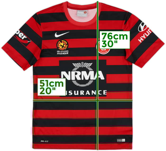 2014-15 Western Sydney Wanderers Home Shirt - 10/10 - (M)