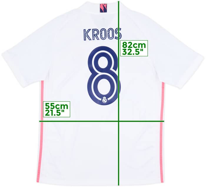 2020-21 Real Madrid Home Shirt Kroos #8 - 8/10 - (L)