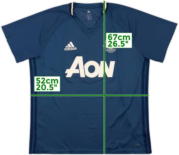 2016-17 Manchester United adizero Training Shirt - 6/10 - (XL)