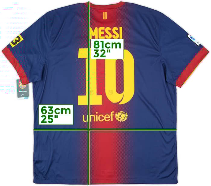 2012-13 Barcelona Home Shirt Messi #10 (XXL)