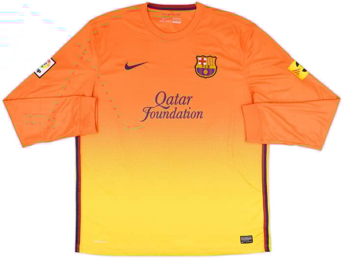 2012-13 Barcelona Away L/S Shirt Messi #10 (XL)