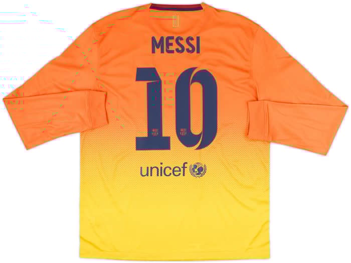 2012-13 Barcelona Away L/S Shirt Messi #10 (L)