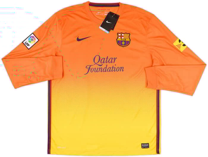 2012-13 Barcelona Away L/S Shirt Messi #10 (L)