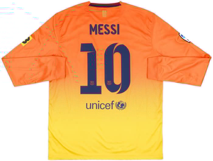 2012-13 Barcelona Away L/S Shirt Messi #10 (L)