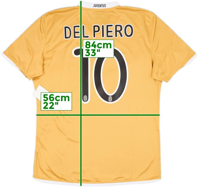 2008-09 Juventus Player Issue Away Shirt Del Piero #10 (XL)