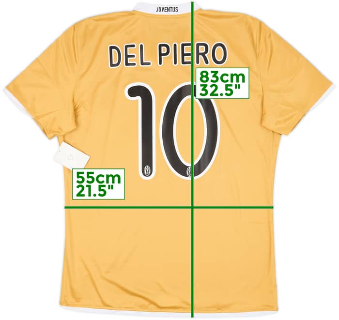 2008-09 Juventus Player Issue Away Shirt Del Piero #10 (XL)