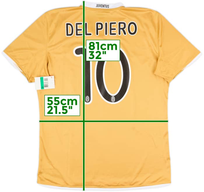 2008-09 Juventus Away Shirt Del Piero #10 (XL)
