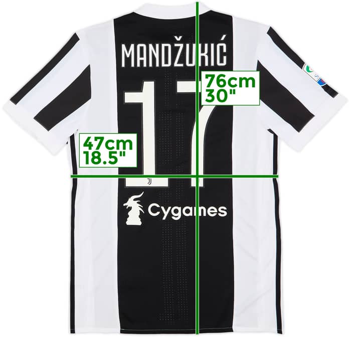 2017-18 Juventus Authentic Home Shirt Mandzukic #17 (L)