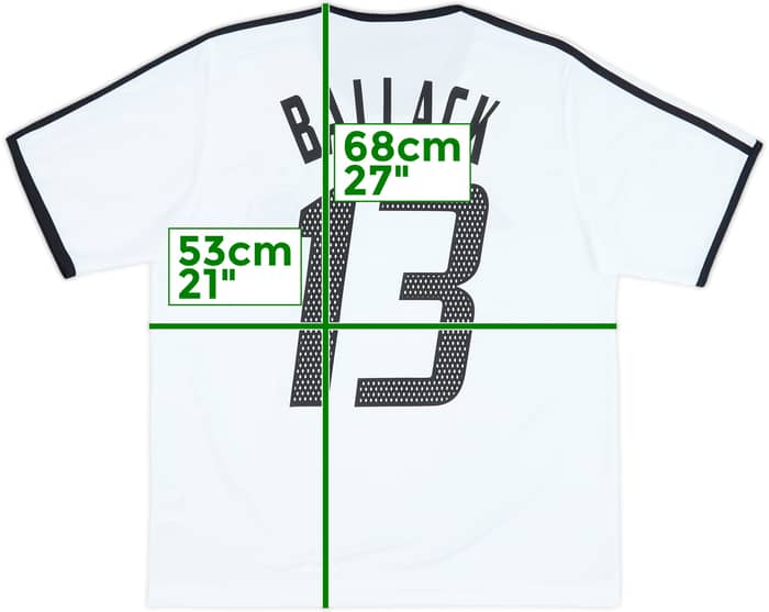 2004-05 Germany Basic Home Shirt Ballack #13 - 6/10 - (M)
